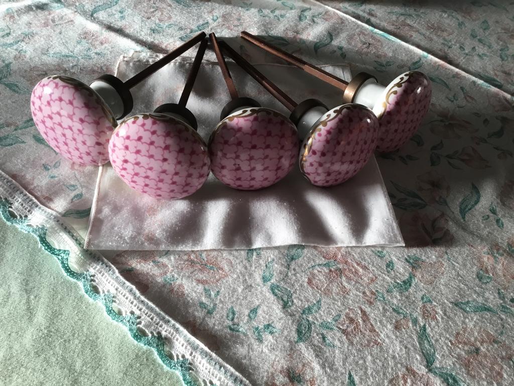 VENETIAANS PORCELEINEN GORDIJN KNOPPEN, Ophalen of Verzenden, Zo goed als nieuw, Minder dan 100 cm