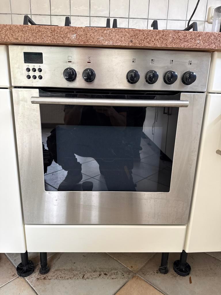 Siemens Oven met gasfornuis HKT 284, Witgoed en Apparatuur, Fornuizen, Ophalen, Gebruikt, Minder dan 85 cm, 4 kookzones