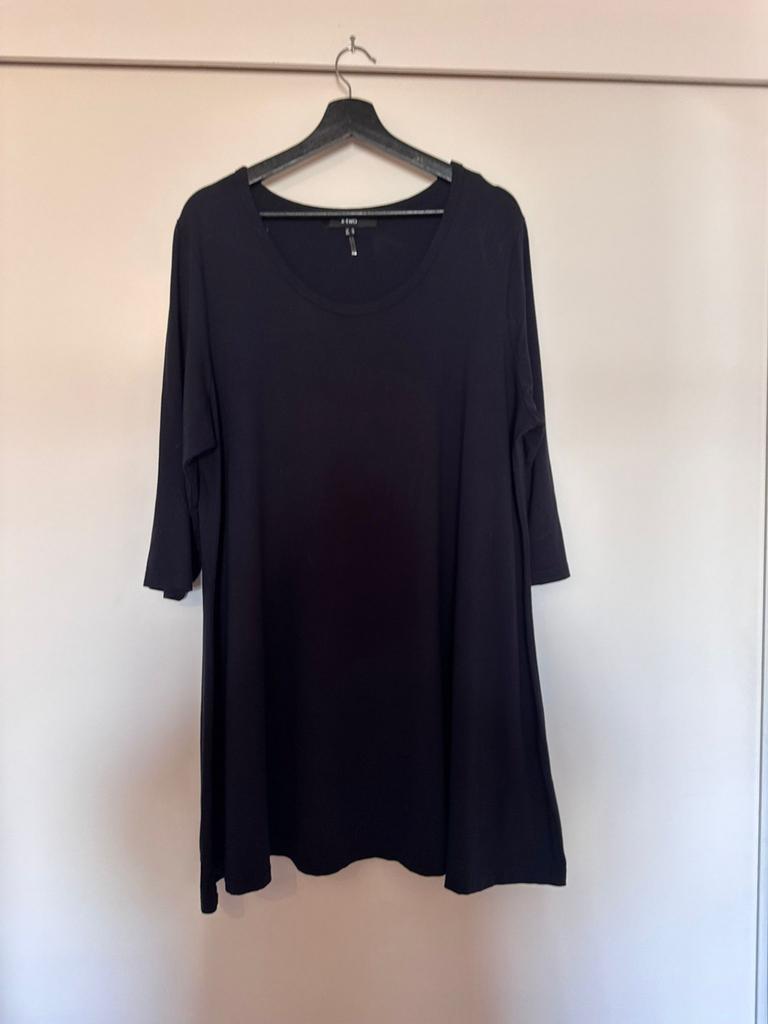 Donkerblauw x-two tuniek maat 48, Kleding | Dames, Ophalen of Verzenden, Zo goed als nieuw, Blauw, Blouse of Tuniek