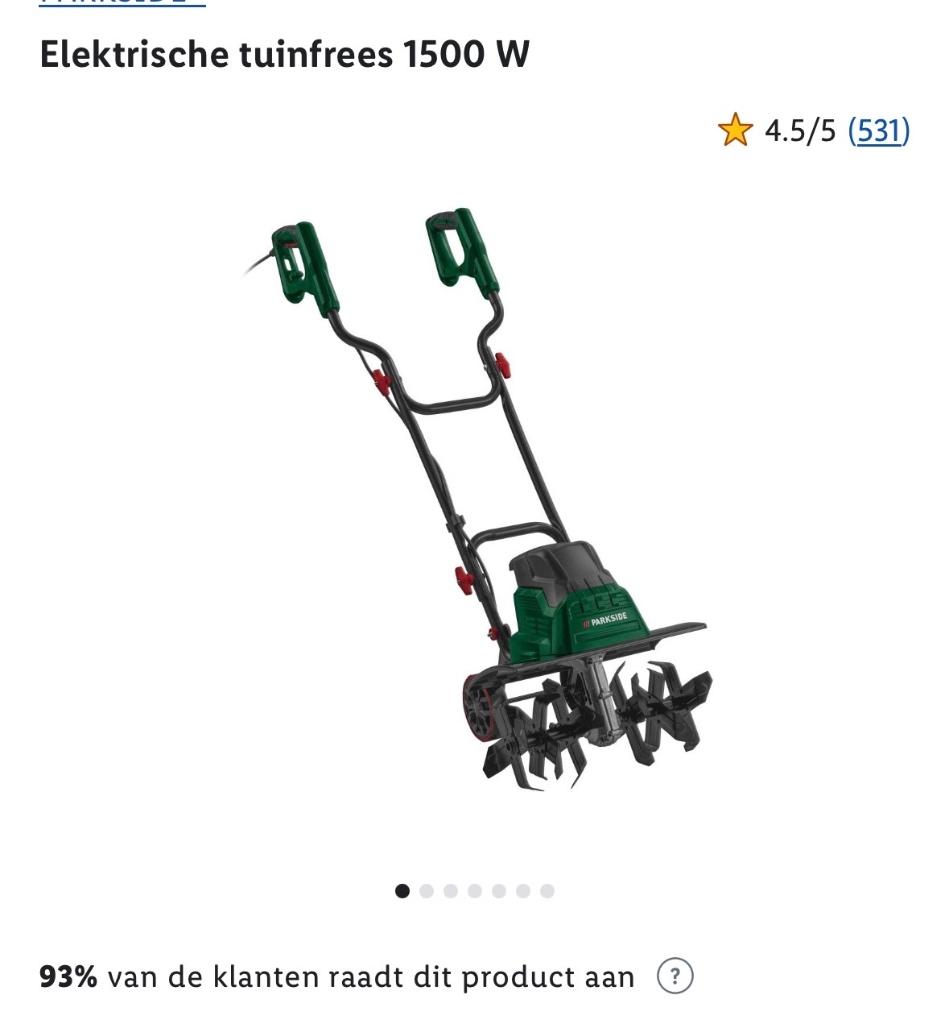 Elektrische tuinfrees Parkside, Tuin en Terras, Hand-tuingereedschap, Ophalen, Zo goed als nieuw, Overige soorten, Parkside