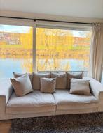 T.K.A. Beige 2,5-zits bank van Rofra met wasbare hoezen., Ophalen, 250 tot 300 cm, 125 tot 150 cm, Driepersoons