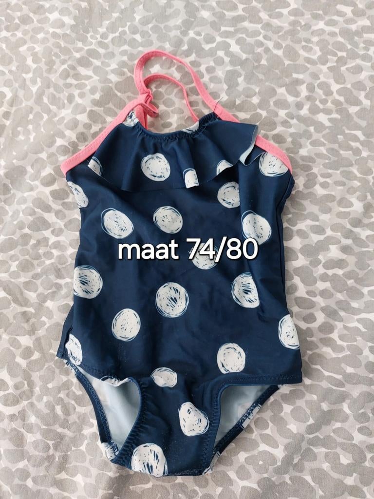 Leuk badpakje met stippen voor meisjes - Maat 74/80, Kinderen en Baby's, Babykleding | Baby-zwemkleding, Ophalen of Verzenden
