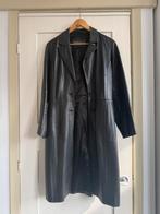 Zwart leren damesjas halflang maat 36, Ophalen of Verzenden, Gedragen, Maat 36 (S), Zwart