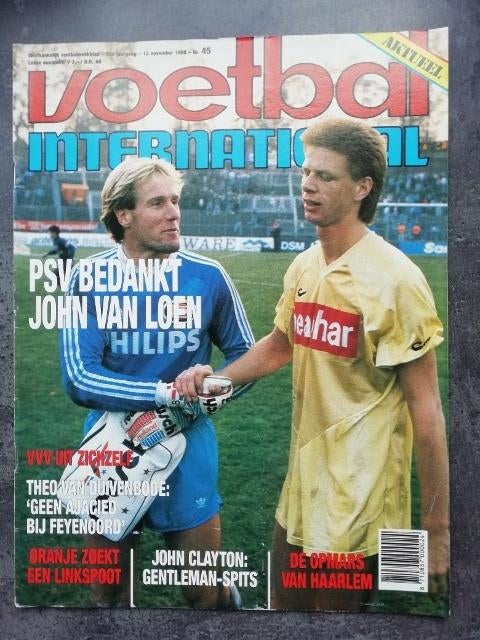 Voetbal International, 23e  jaargang, nr. 45, 1988, Ophalen, Gebruikt, Overige binnenlandse clubs, Boek of Tijdschrift