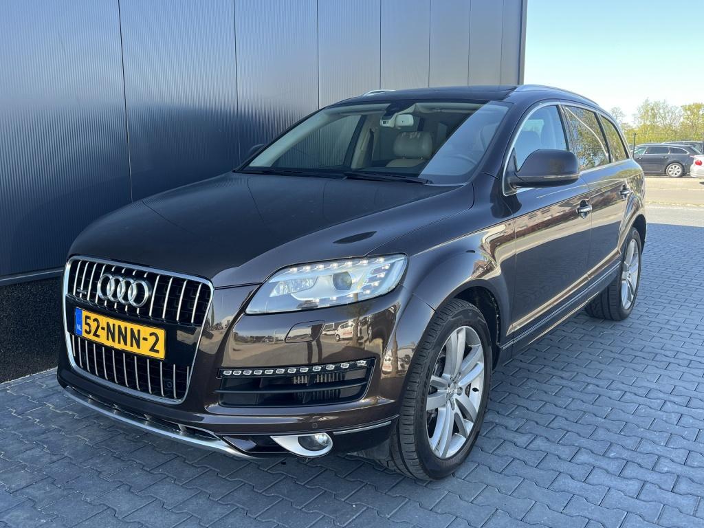 Audi Q7 3.0 TDI Quattro 2009 Facelift 7-Persoons Trekhaak, Auto's, Automaat, Gebruikt, Bruin, 7 stoelen