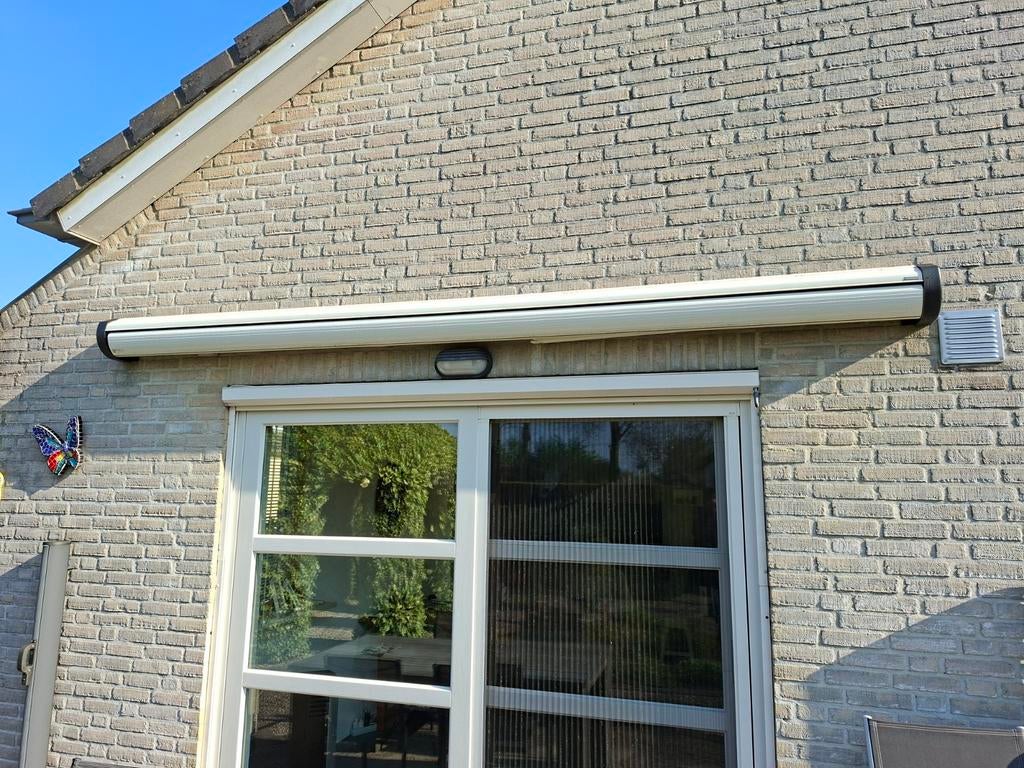 Harol Zonnescherm 375 x 250 - Knikarmscherm, Gebruikt, Ophalen of Verzenden, 150 tot 300 cm, 250 cm tot 450 cm