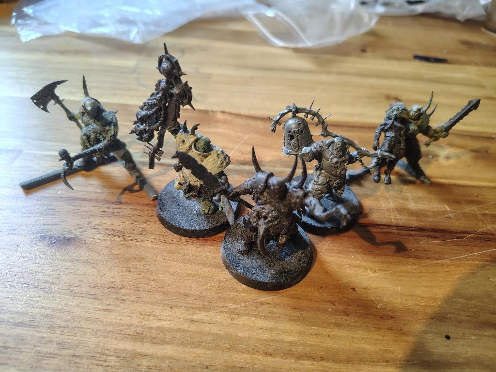 warhammer aos putrid blightkings old sculpts 3, Hobby en Vrije tijd, Wargaming, Ophalen of Verzenden, Zo goed als nieuw, Warhammer