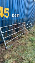 Lankhek 4 mtr, Ophalen of Verzenden, Zo goed als nieuw, IJzer, Tuinhek