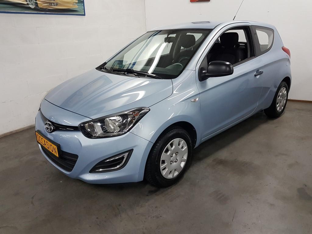 Hyundai i20 1200i 16V 3 DEURS 2x Hyundai 2013-2014, Auto's, Euro 5, Gebruikt, Blauw, Bedrijf