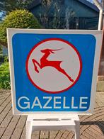 Vintage Gazelle Lichtbak Reclamebord - Uniek Item, Verzamelen, Ophalen, Gebruikt, Lichtbak of (neon) lamp