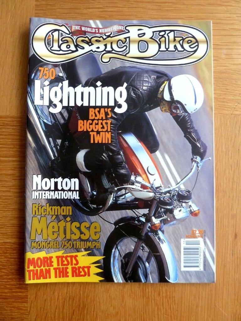 Classic Bike Magazine oktober 1995, Boeken, Motoren, Verzenden, Gelezen