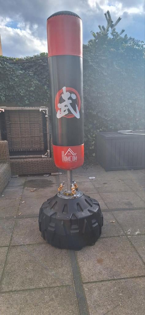 Boxpaal / Boksstandaard met afdekzeil - zo goed als nieuw, Ophalen of Verzenden, Zo goed als nieuw, Boksbal