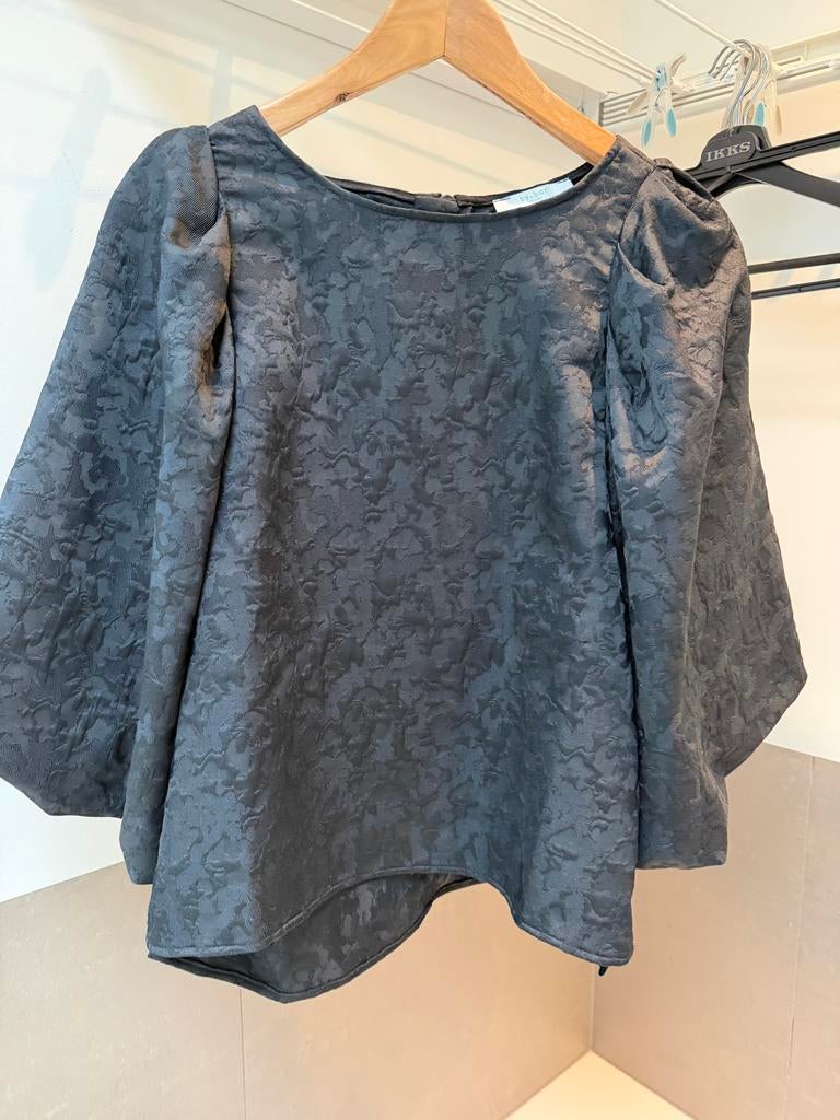 By-Bar blouse met pofmouwen zwart maat M, Kleding | Dames, Blouses en Tunieken, Ophalen of Verzenden, Zo goed als nieuw, Maat 38/40 (M)