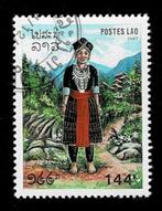 postzegel 833 Laos Klederdracht, Ophalen of Verzenden, Gestempeld, Zuidoost-Azië
