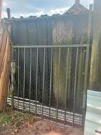 Heras Hekwerk Poort met Slot, Palen en Bovenstuk, Ophalen, Met poort, Gebruikt, Overige typen