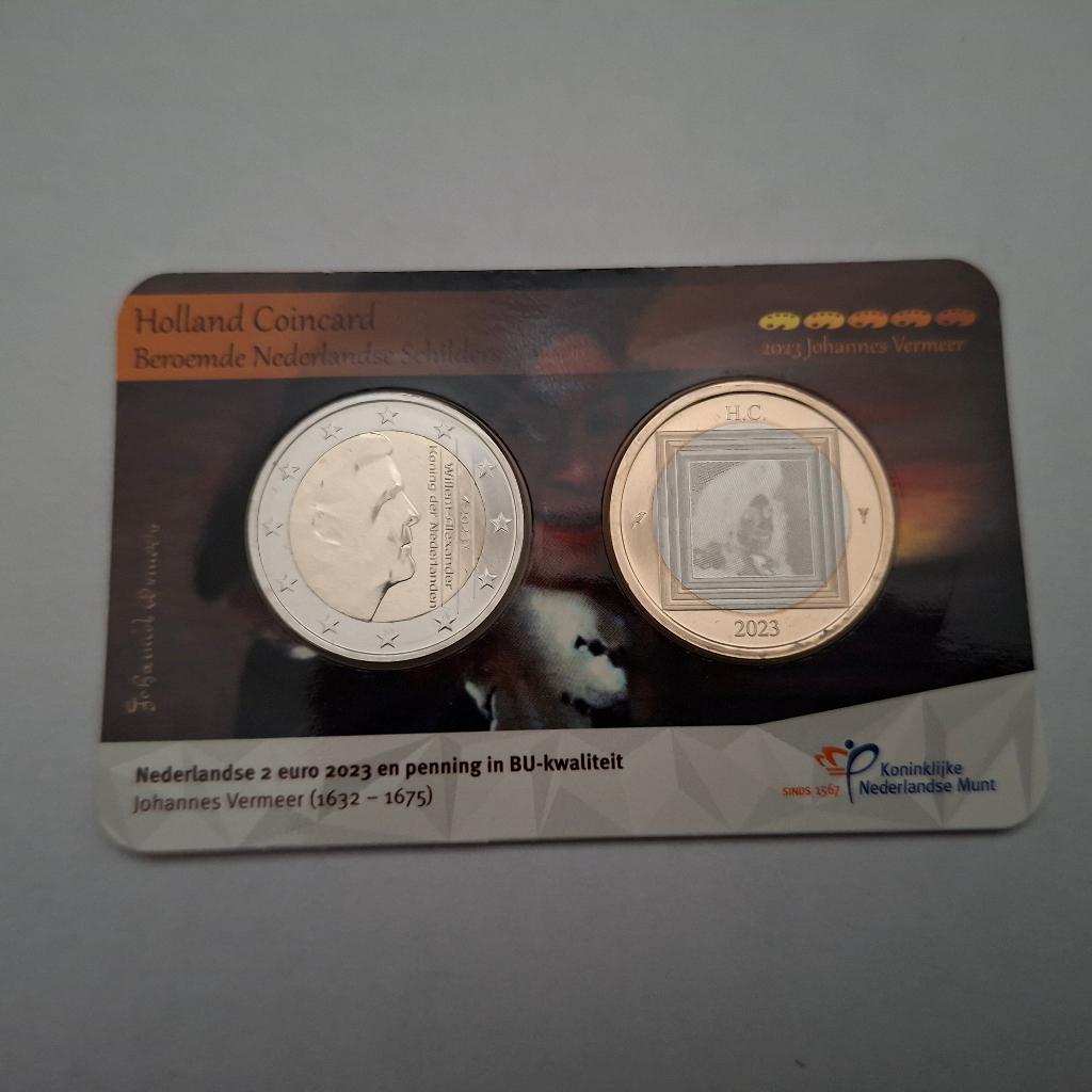Holland Coincard Johannes Vermeer 2023, Verzenden, Koningin Beatrix, Euro's