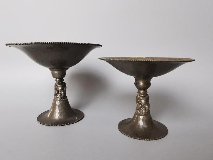 Gero Art Deco schalen met putti Amsterdamse school, Antiek en Kunst, Curiosa en Brocante, Verzenden