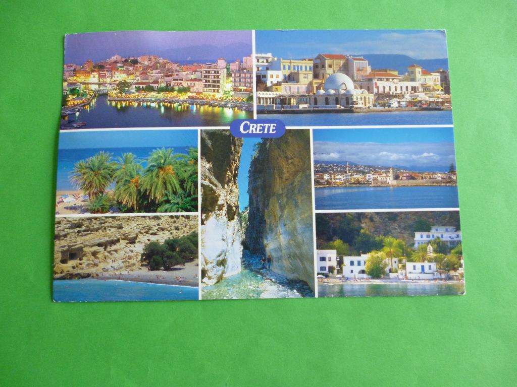 ansichtkaart Crete Griekenland, Ophalen of Verzenden, 1980 tot heden, Gelopen, Overig Europa