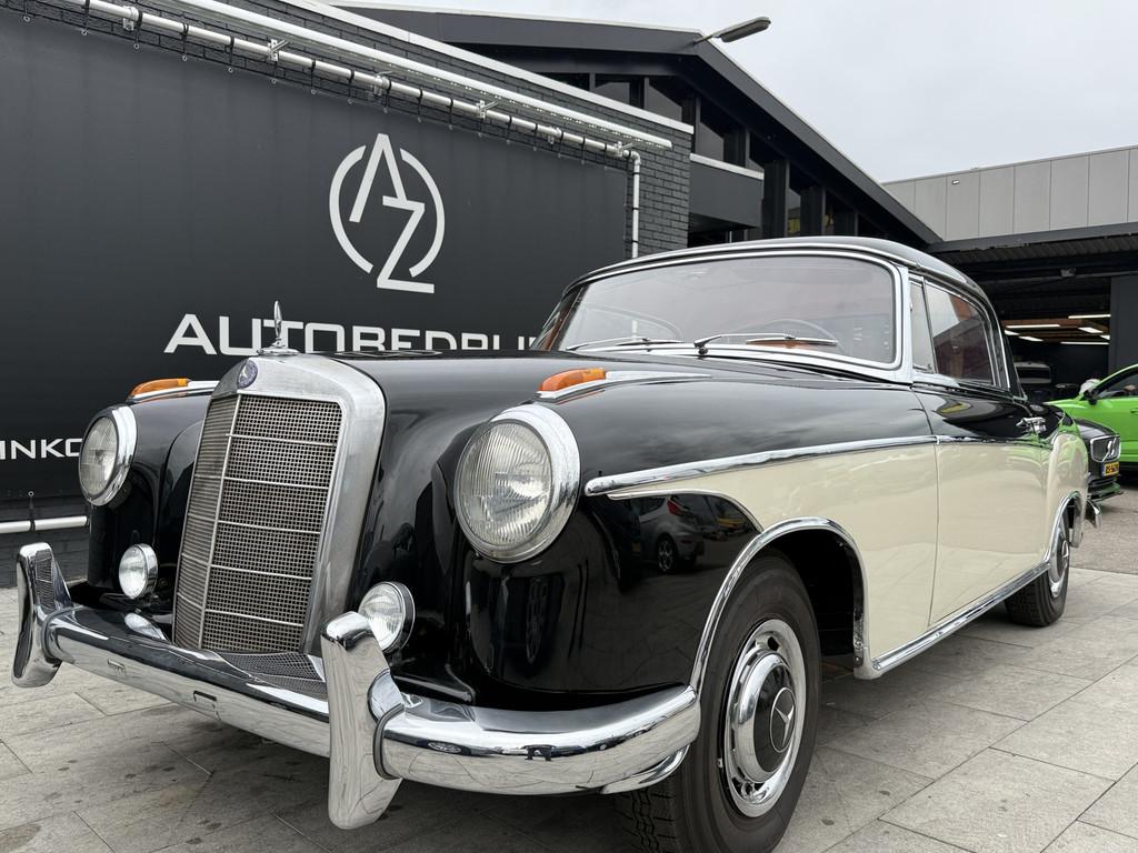 Mercedes-Benz Ponton 220 S Coupe W128 (bj 1958), Auto's, Oldtimers, Zwart, Mercedes-Benz, Bedrijf, Handgeschakeld