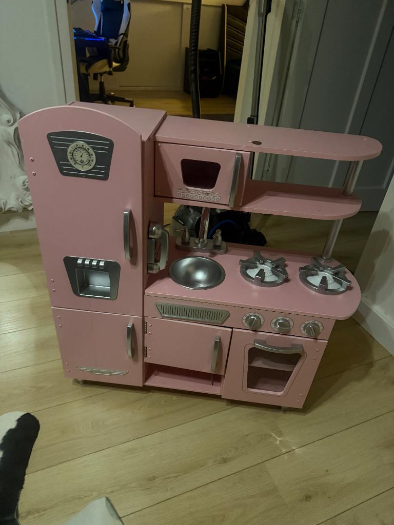 Roze Kinderkeuken, Ophalen, Zo goed als nieuw, Hout, Speelkeuken-accessoire