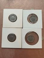 4x 25 cent munten Koningin Juliana 1954, Postzegels en Munten, Munten | Nederland, Ophalen of Verzenden, Koningin Juliana, 25 cent
