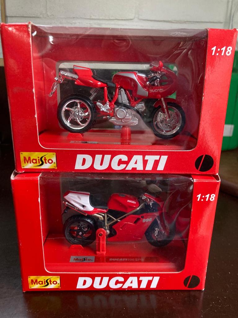 Maisto Ducati 1:18 Modelmotoren - Set van 2, Ophalen, Nieuw, Motor, Maisto