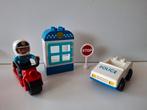 Duplo politiebureau met motorrijder, politieauto en agent, Ophalen of Verzenden, Duplo