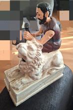 Oude gietijzer spaarpot, Ophalen of Verzenden, Gebruikt, Metaal of Blik, Overige thema's