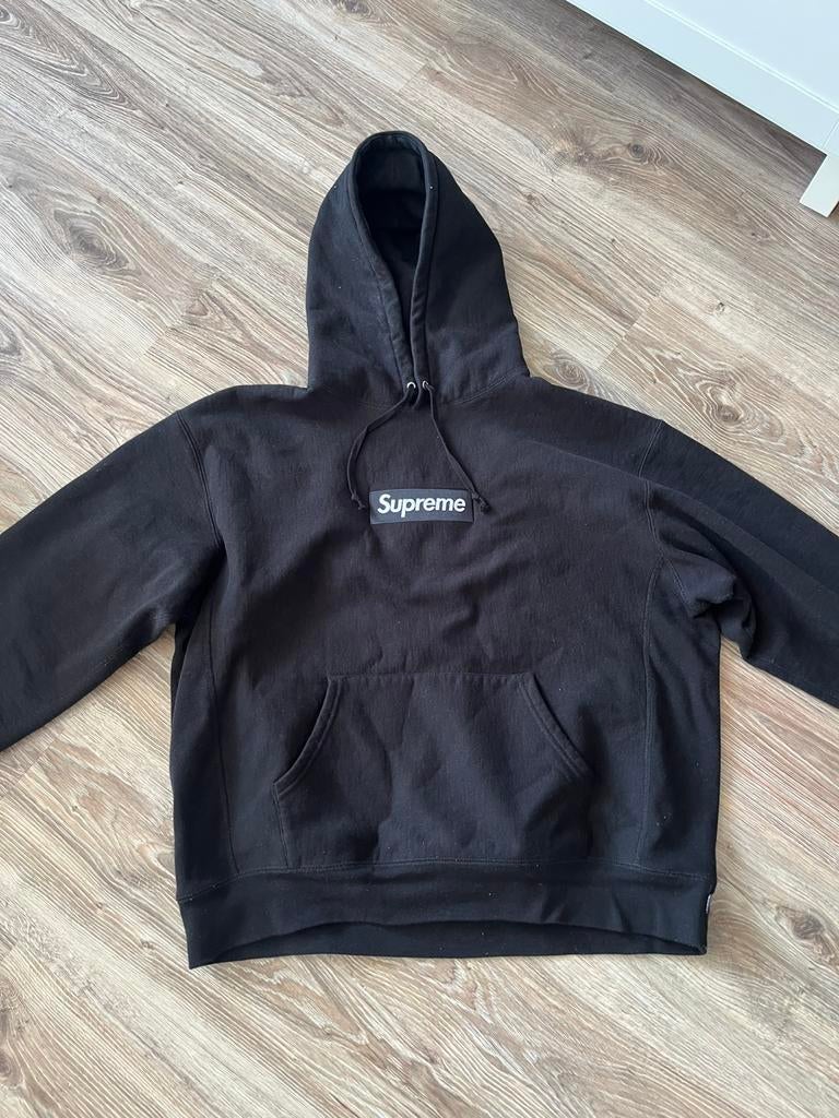 Supreme box logo hoodie, Kleding | Heren, Truien en Vesten, Ophalen of Verzenden, Zo goed als nieuw, Maat 56/58 (XL), Zwart