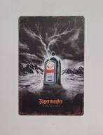 Jagermeister fles bliksem reclamebord van metaal wandbord, Verzamelen, Reclamebord, Info@deconoord.nl, Deco Noord, Monetpassage 19 Emme