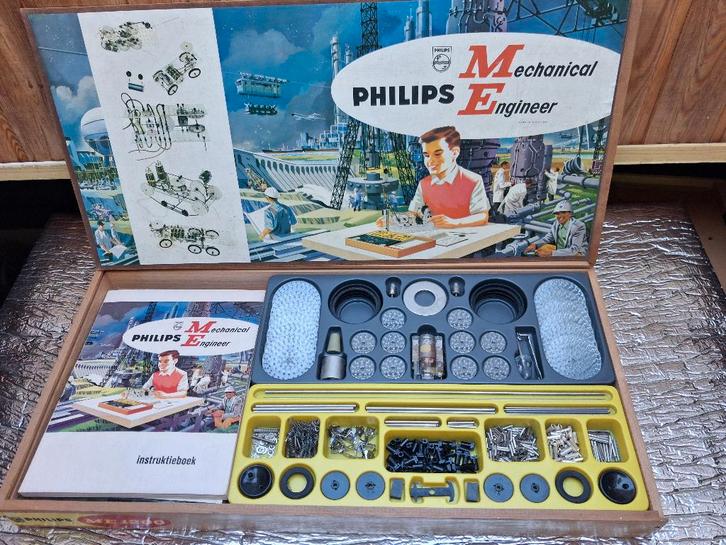 Bouwdoos Philips Mechanical Engineer ME1200, Antiek en Kunst, Antiek | Speelgoed, Ophalen of Verzenden