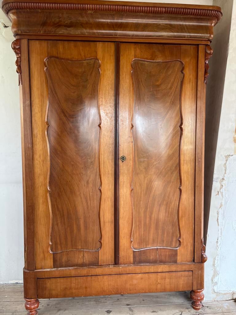 Antieke Biedermeier Kast - Volledig Demontabel, Antiek en Kunst, Antiek | Meubels | Kasten, Ophalen