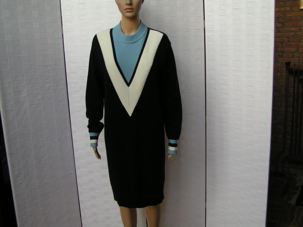 TOMMY HILFIGER gebreide jurk,Mt S als nieuw, Tweedehands, Blauw, Tweedehands, Ophalen of Verzenden