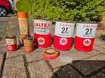 Caltex Olieblikken en Oliespuitjes olie blik, Verzamelen, Ophalen of Verzenden, Gebruikt, Verpakking