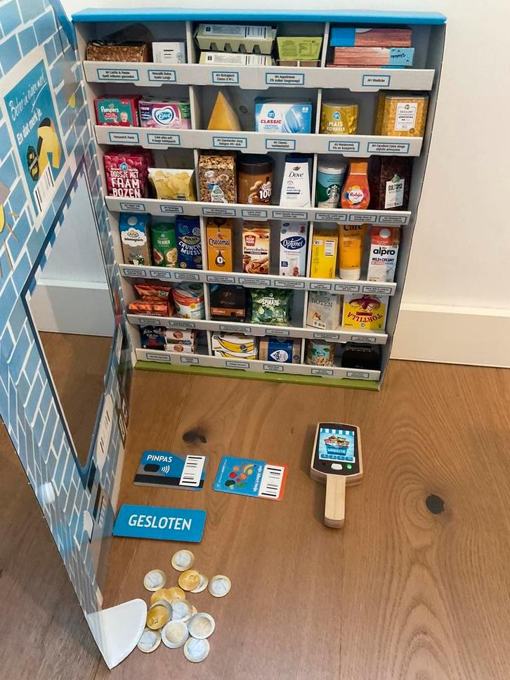 AH winkeltje met scanner, Kinderen en Baby's, Speelgoed | Buiten | Speelhuisjes, Gebruikt, Overige materialen, Ophalen