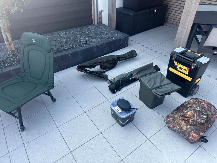 Karperspullen set, Watersport en Boten, Hengelsport | Karpervissen, Gebruikt, Complete set, Ophalen