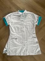 2x De Berkel Zorgjasje  - Wit met Turquoise accenten, Maat S, Kleding | Dames, Ophalen of Verzenden, Zo goed als nieuw