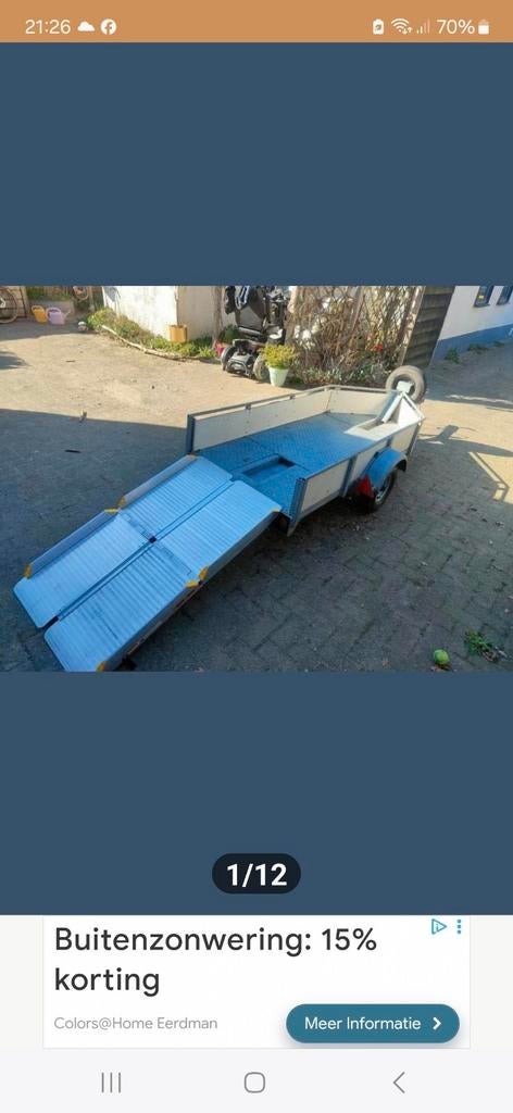 Te koop zgohmotorscooter mp3 plus aanhanger, Auto diversen, Aanhangers en Bagagewagens, Ophalen of Verzenden, Zo goed als nieuw