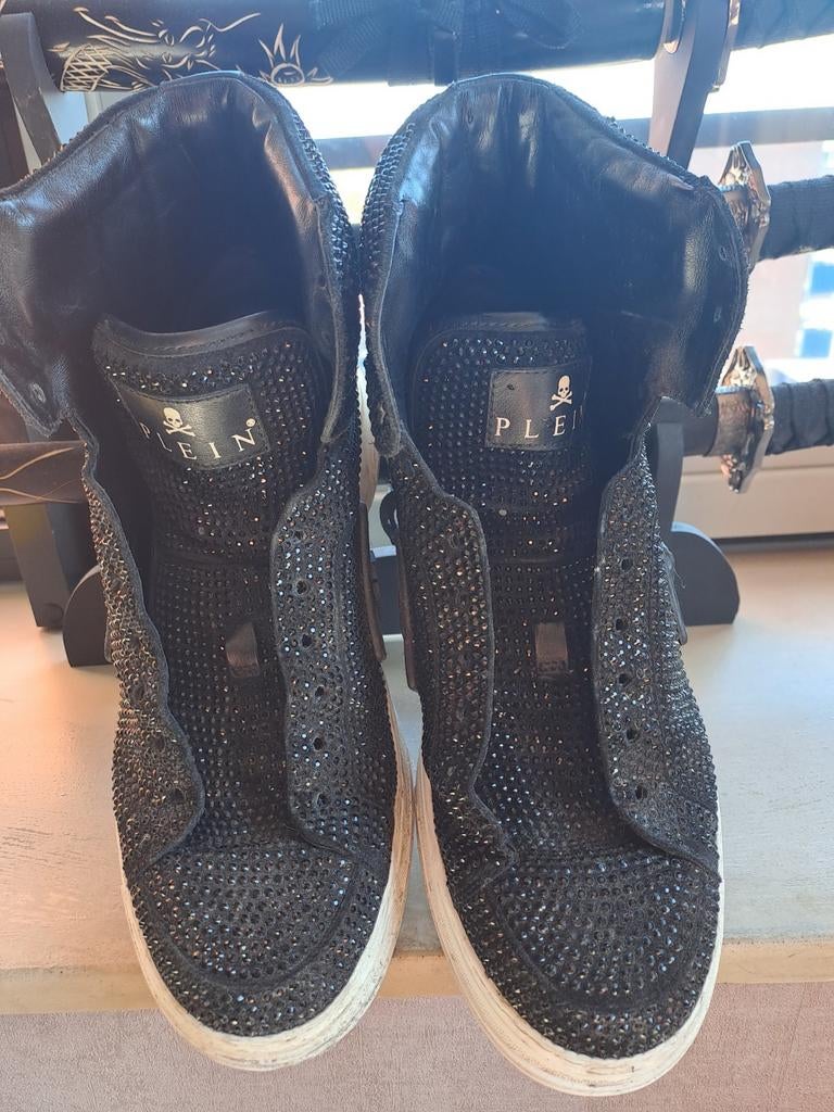 Philipp Plein sneakers met strass, Zwart, Ophalen of Verzenden, Sneakers of Gympen, Gedragen