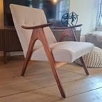 Vintage Lounge Chair Louis van Teeffelen voor WeBe jaren '60, Huis en Inrichting, Ophalen, Gebruikt, Minder dan 75 cm, Stof