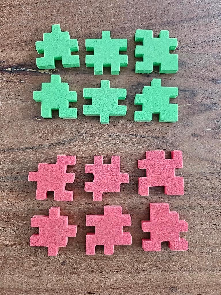 2x kubus van foam - 3D, Ophalen of Verzenden, Minder dan 500 stukjes, Zo goed als nieuw, Rubik's of 3D-puzzel