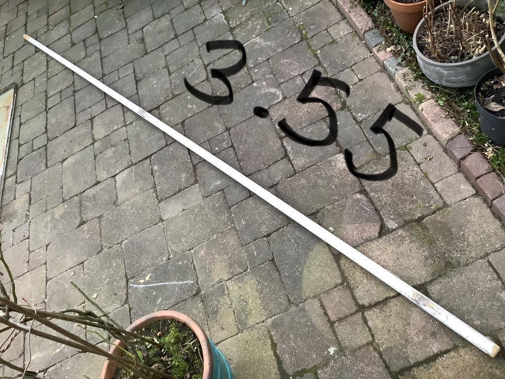 Houten trapleuning met 3 houders., Doe-het-zelf en Verbouw, Ladders en Trappen, Ophalen, Gebruikt, 2 tot 4 meter