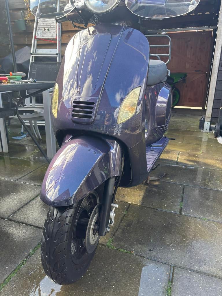 BTC Riva VX50 Scooter - Paars, Overige merken, Gebruikt, Ophalen of Verzenden, Benzine