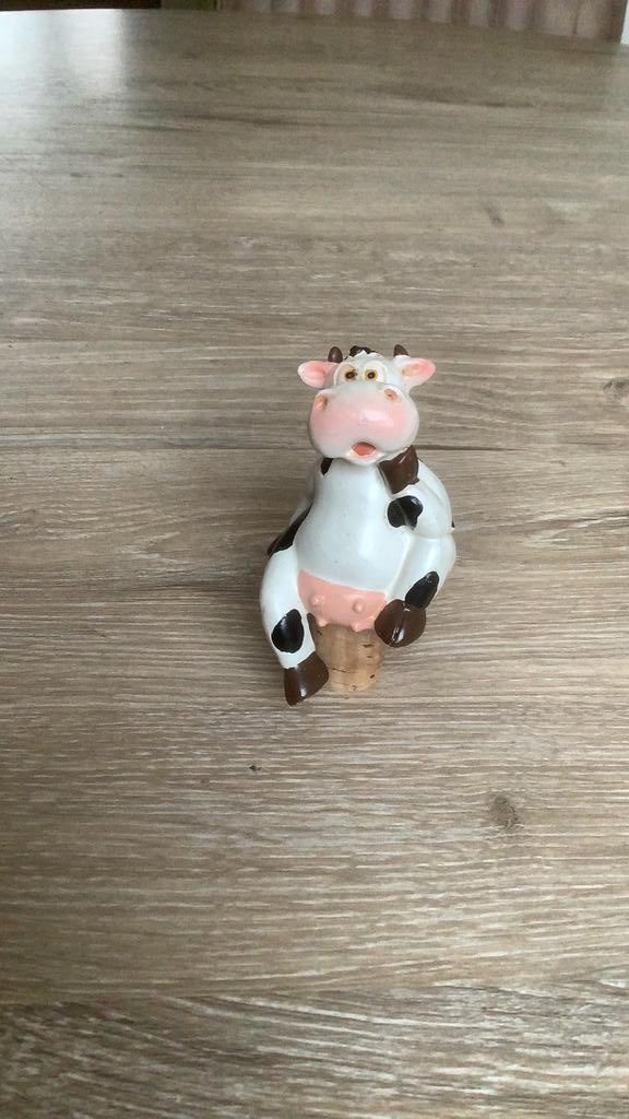 zittende Koe Flessen schenker / stopper, Ophalen of Verzenden