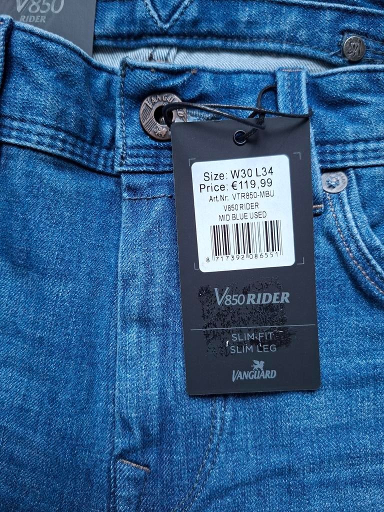 VANGUARD V850 Rider slimfit jeans W30 L34, Blauw, Nieuw, W32 (confectie 46) of kleiner, Ophalen of Verzenden