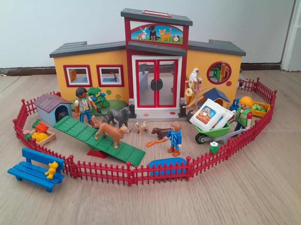 Playmobil 9275 dierenpension, Ophalen of Verzenden, Zo goed als nieuw, Complete set