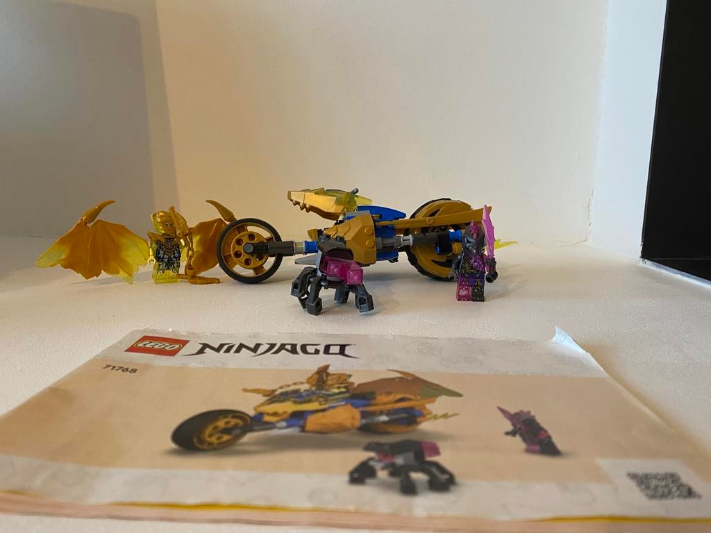 LEGO Ninjago Jay's Gouden Drakenmotor 71768, Kinderen en Baby's, Speelgoed | Duplo en Lego, Ophalen, Lego, Zo goed als nieuw, Compleet