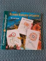 Bloemen Borduren op Kaarten - Softcover - In prima staat, Ophalen of Verzenden, Zo goed als nieuw, Handborduren, Patroon