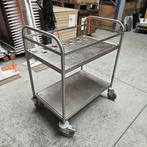 Geheel RVS transportkar magazijnwagen op zwenkwielen afm 82, Niet ingevuld, Gebruikt, Niet ingevuld, Niet ingevuld