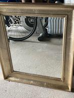 Gouden spiegel en staande lamp te koop, Gebruikt, 100 tot 150 cm, Ophalen of Verzenden, Rechthoekig